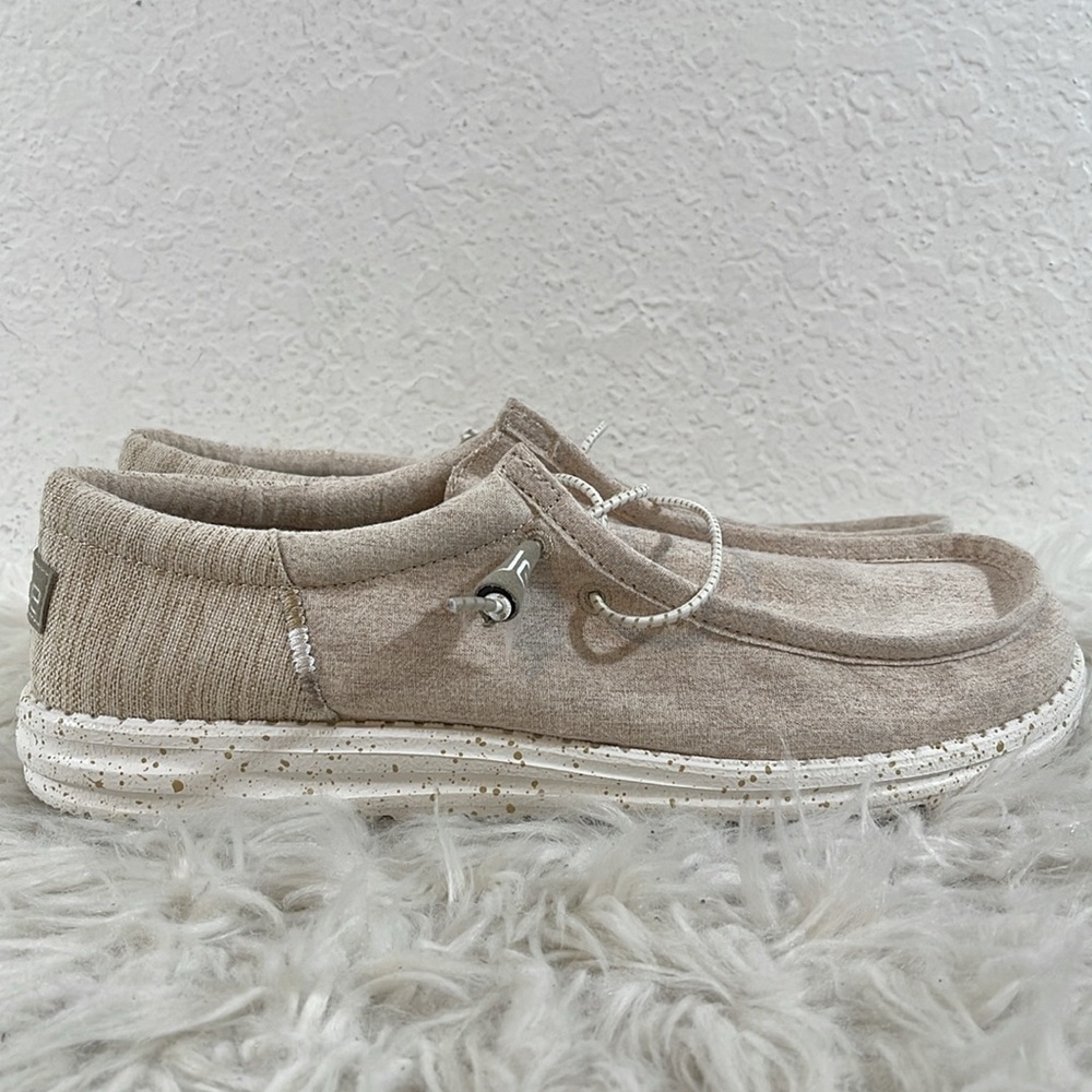 HEY DUDE WALLY FUNK WHEAT SHOES SIZE 11 - Picture 5 of 12